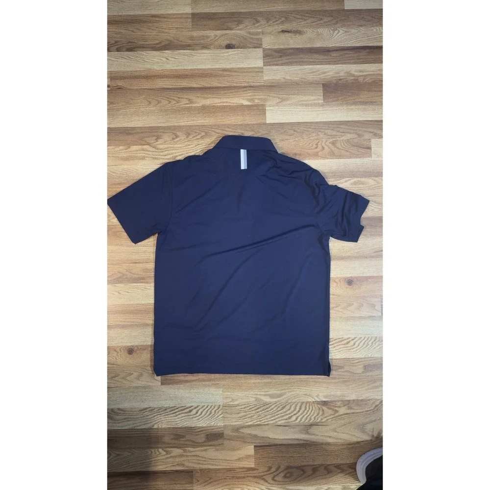 Rhoback Performance Polo Navy Blue Golf Shirt Men's Medium